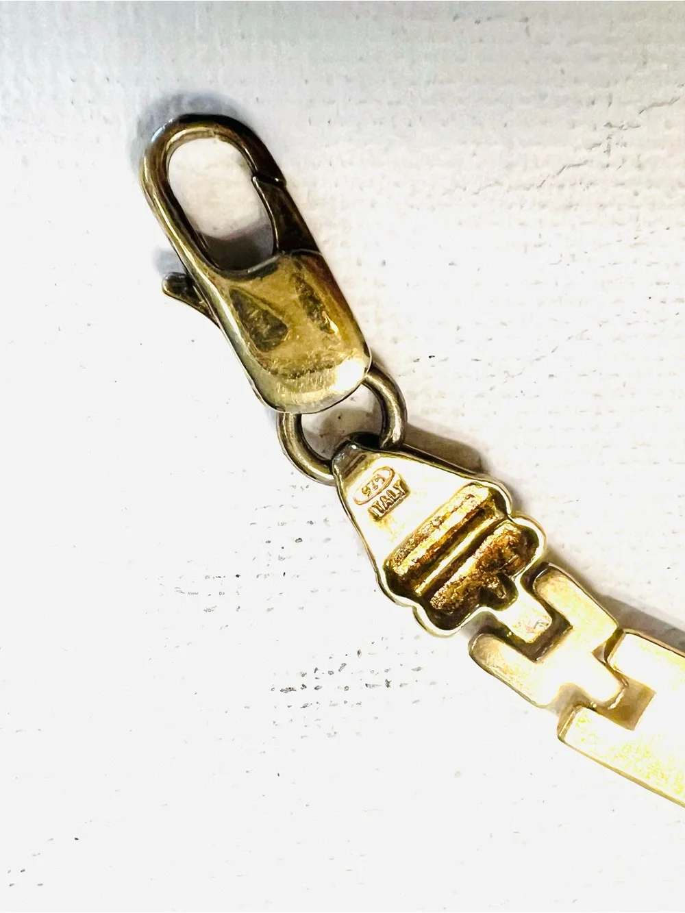 An Italian-made 925 vermeil panther link bracelet with pavé accents